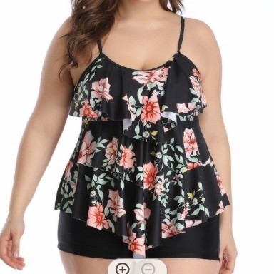 Tankini Damen Bikini Blumenmus – Shorts Bewertung und Preis