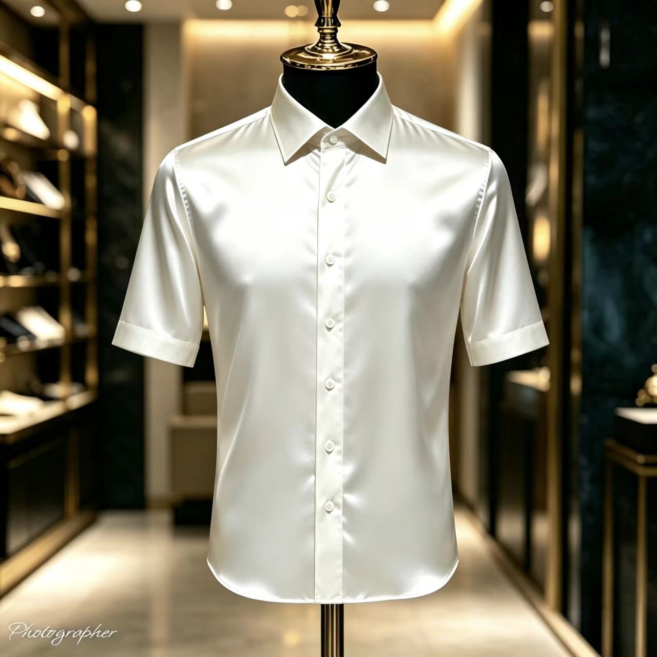 Men's Solid Color Satin Short- – Mens Satin Silk Dress Shirt Bewertung und Preis