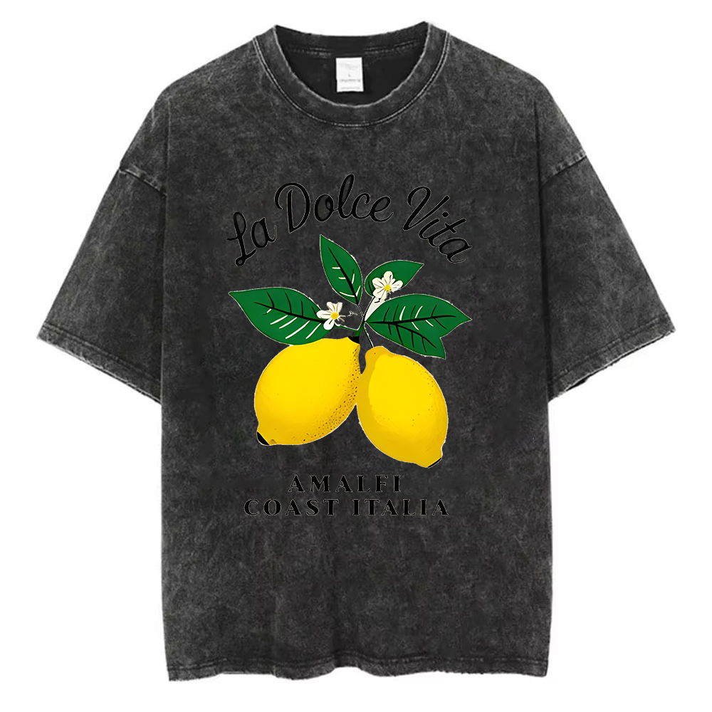 Vintage Gewaschenes Baumwoll-T – Acid Wash Vintage Graphic T Shirt Bewertung und Preis