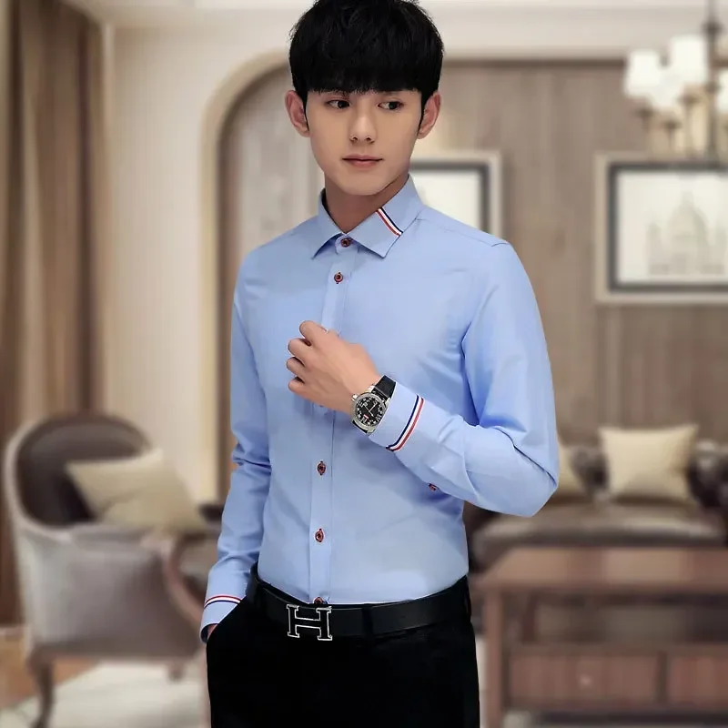 Neues Herrenhemd Koreanischer  – Oxford Cotton Casual Shirt Business Bewertung und Preis