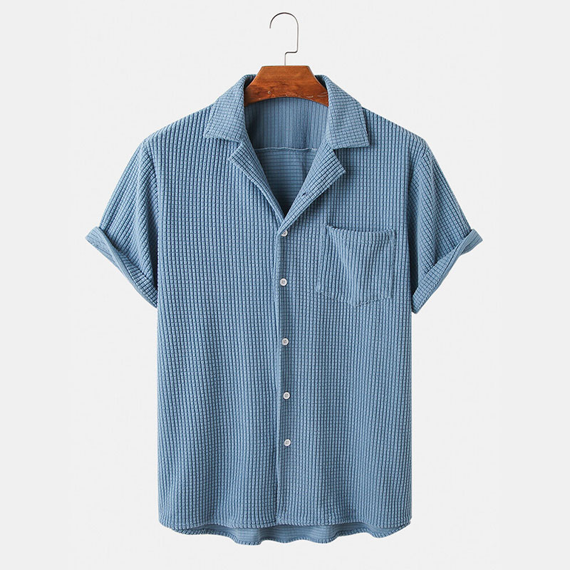 Sommer Kleidung männer Luxus C – Corduroy Button Up Shirt Men Bewertung und Preis