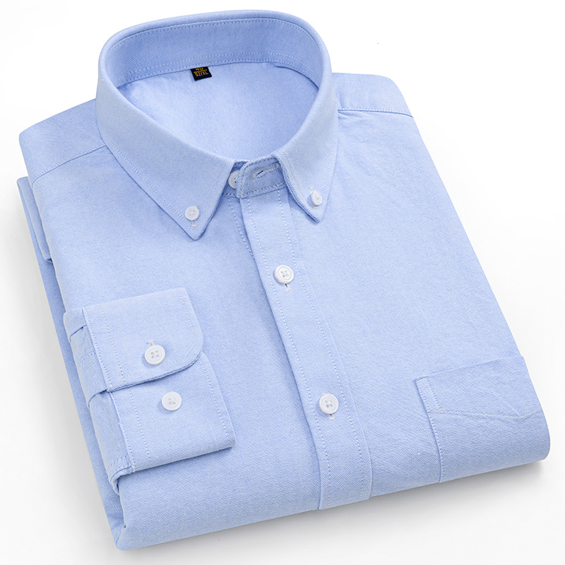 160 kg übergroßes Hemd, gestre – Oxford Cotton Casual Shirt Business Bewertung und Preis