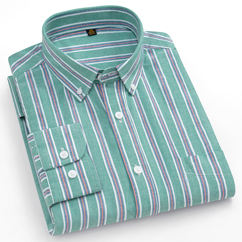 160 kg übergroßes Hemd, gestre – Oxford Cotton Casual Shirt Business Bewertung und Preis
